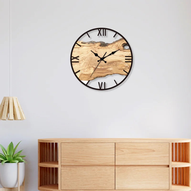 Wearclo | Silent Wall Clock Made of Acrylic and Wood