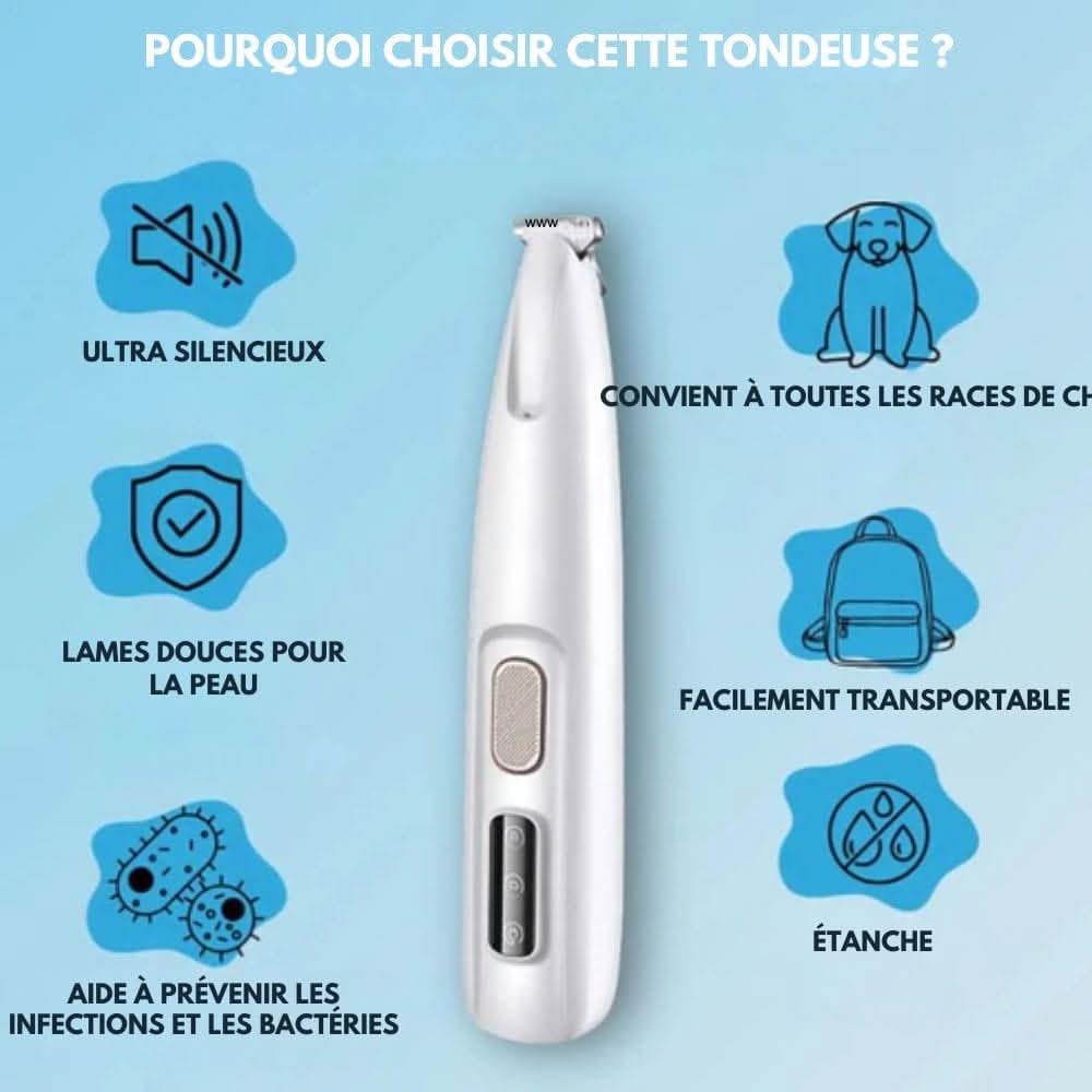 Wearclo | SilentPet Trimmer – Silent fur trimmer for sensitive areas on dogs & cats