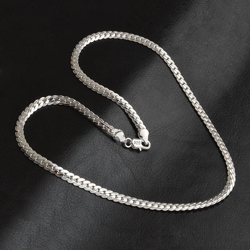 Wearclo | Silver Lucky Necklace – 925 Sterling Silver Necklace for Timeless Elegance