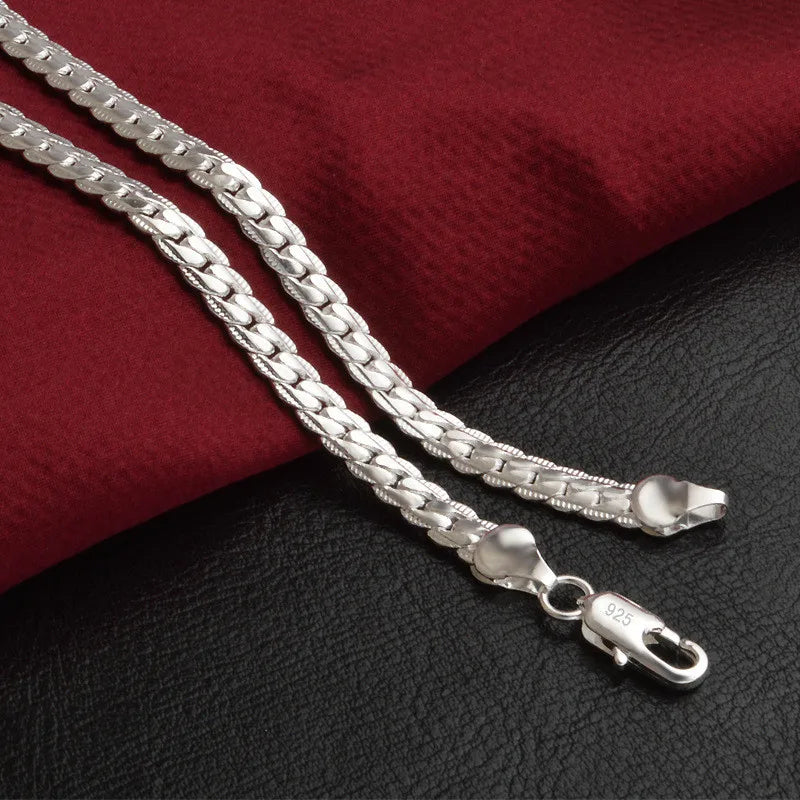 Wearclo | Silver Lucky Necklace – 925 Sterling Silver Necklace for Timeless Elegance