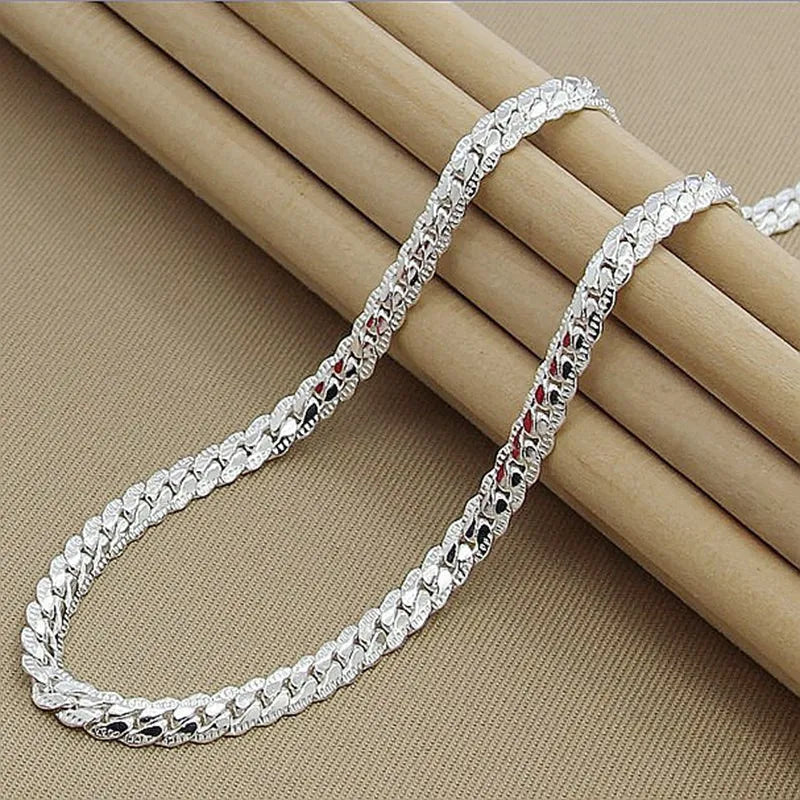 Wearclo | Silver Lucky Necklace – 925 Sterling Silver Necklace for Timeless Elegance