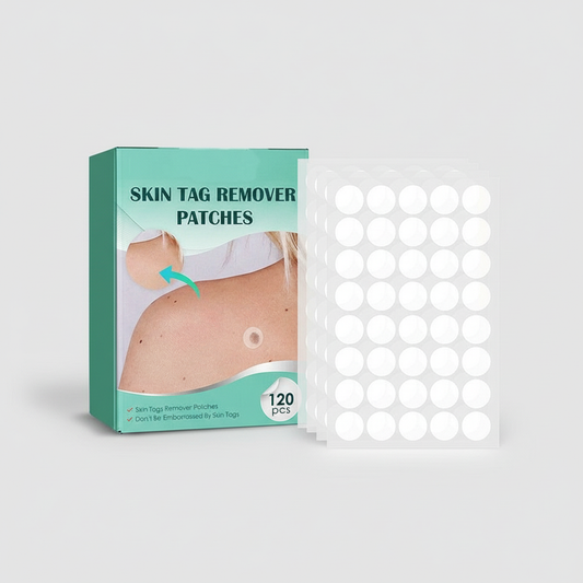 Wearclo | SkinClear Skin Tag Remover | Plaster for the Removal of Skin Tags & Warts | Hydrocolloid Technology | Pain-Free & Discreet | For All Skin Types | 144 Pieces