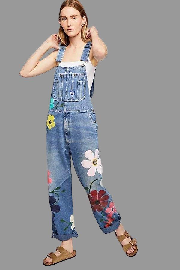 Wearclo | Sleeveless Denim Overall