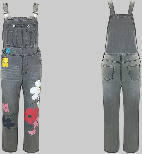 Wearclo | Sleeveless Denim Overall