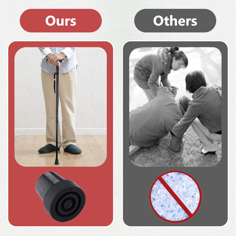 Wearclo | Smart Walking Stick | LED Light Radio Emergency Alarm | Adjustable