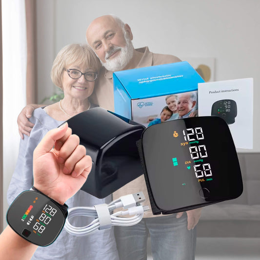 Wearclo | Smart Wrist Blood Pressure Monitor – Electronic Portable Sphygmomanometer with Voice Alerts