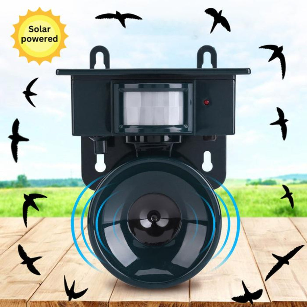 Wearclo | Solar Bird Repeller with Motion & Sound Sensor
