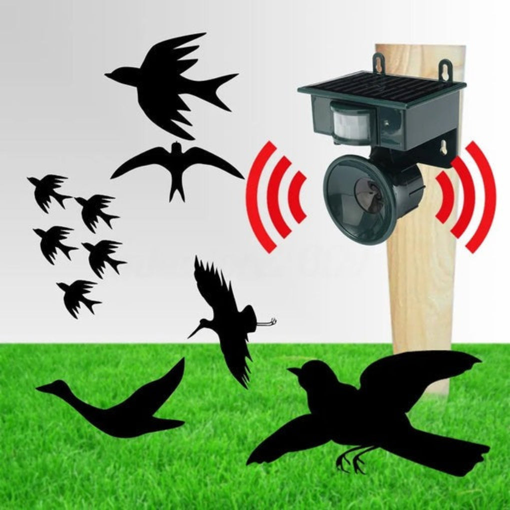 Wearclo | Solar Bird Repeller with Motion & Sound Sensor