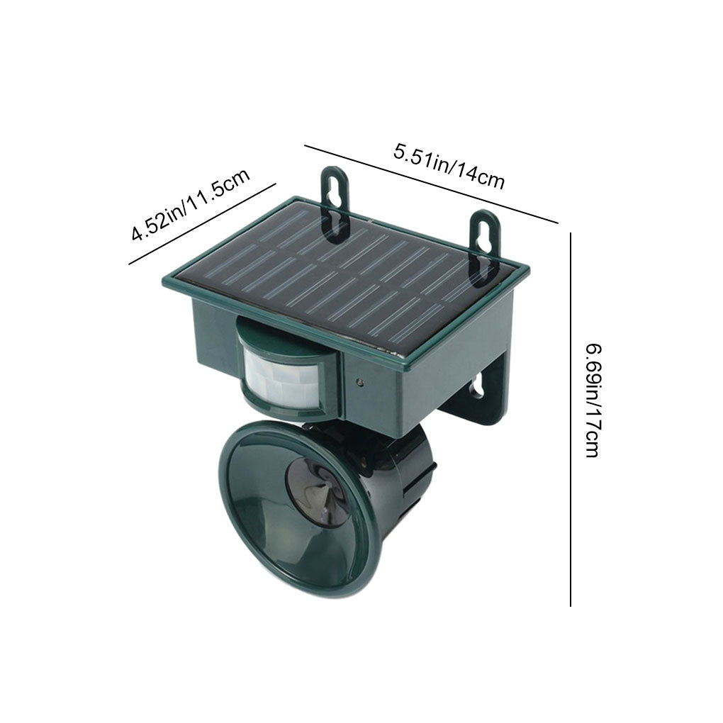 Wearclo | Solar Bird Repeller with Motion & Sound Sensor