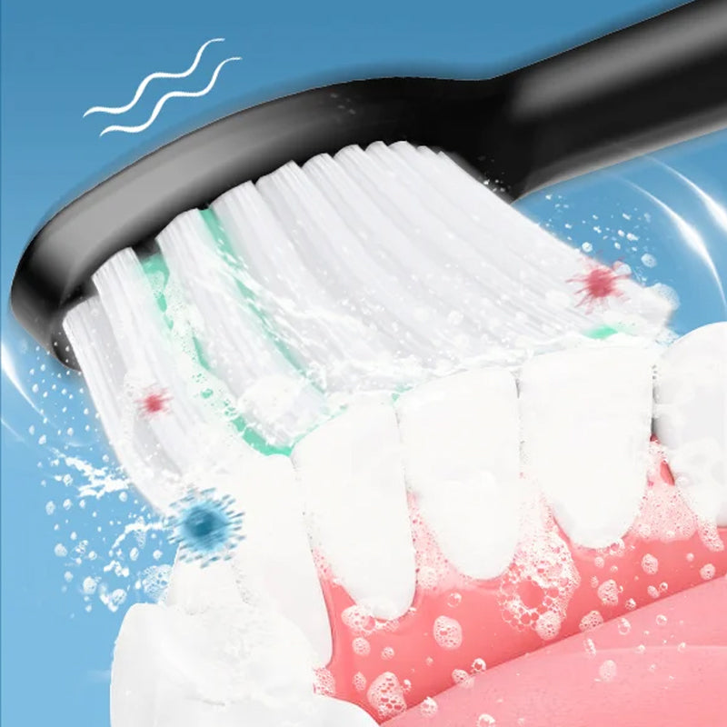 Wearclo | Sonic Electric Toothbrush | 6 Modes & IPX7 Waterproof | White, Black, Pink