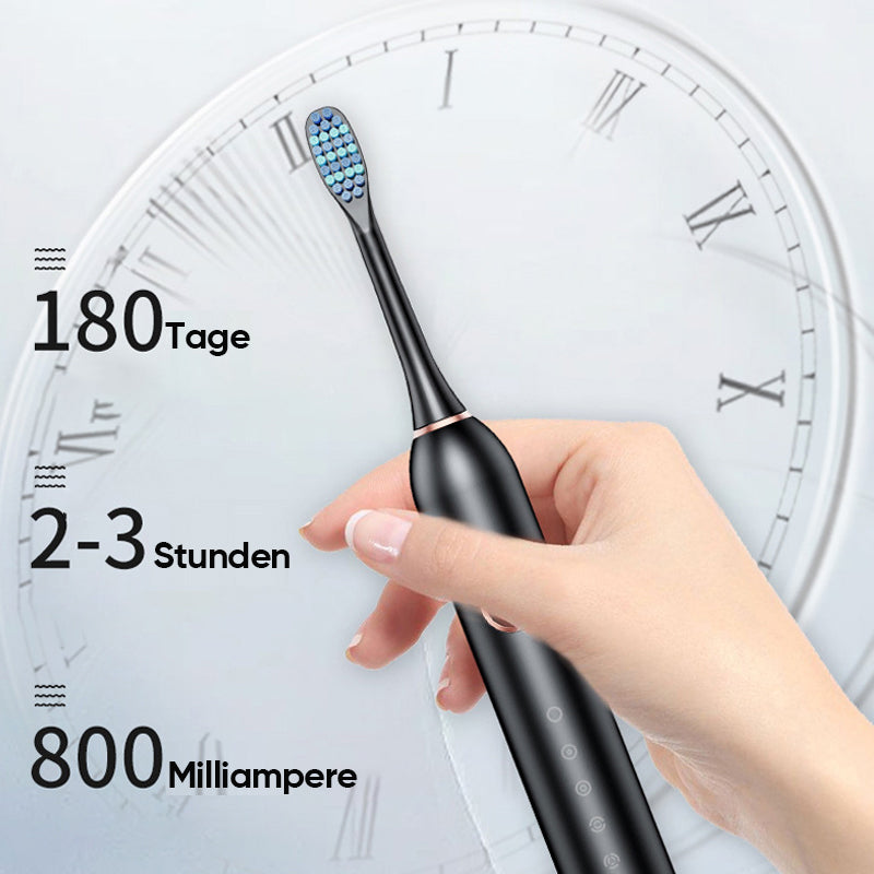 Wearclo | Sonic Electric Toothbrush | 6 Modes & IPX7 Waterproof | White, Black, Pink