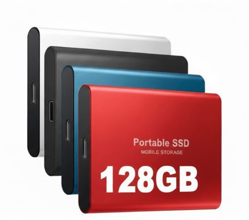 Wearclo | SpeedRivePro | External SSD 128GB Storage with USB3.1 & M.2 Type-C