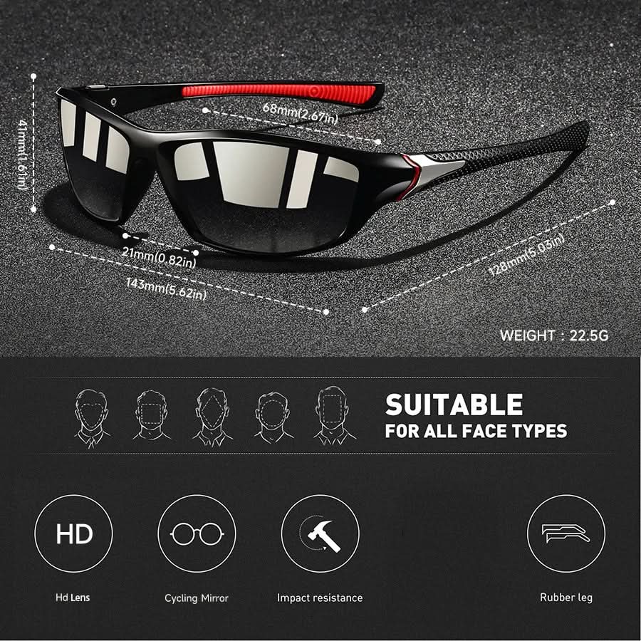 Wearclo | Sport Sunglasses with Polarized Lenses & UV400 Protection