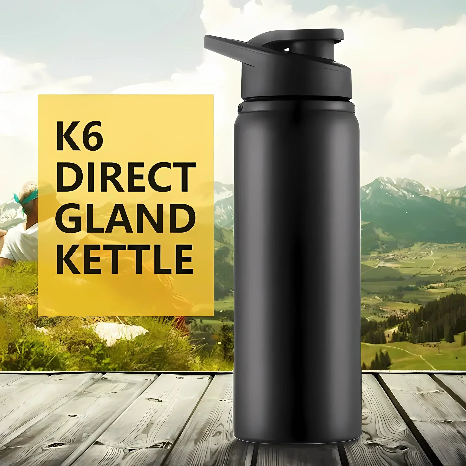 Wearclo | Sports Water Bottle with Flip Top Lid