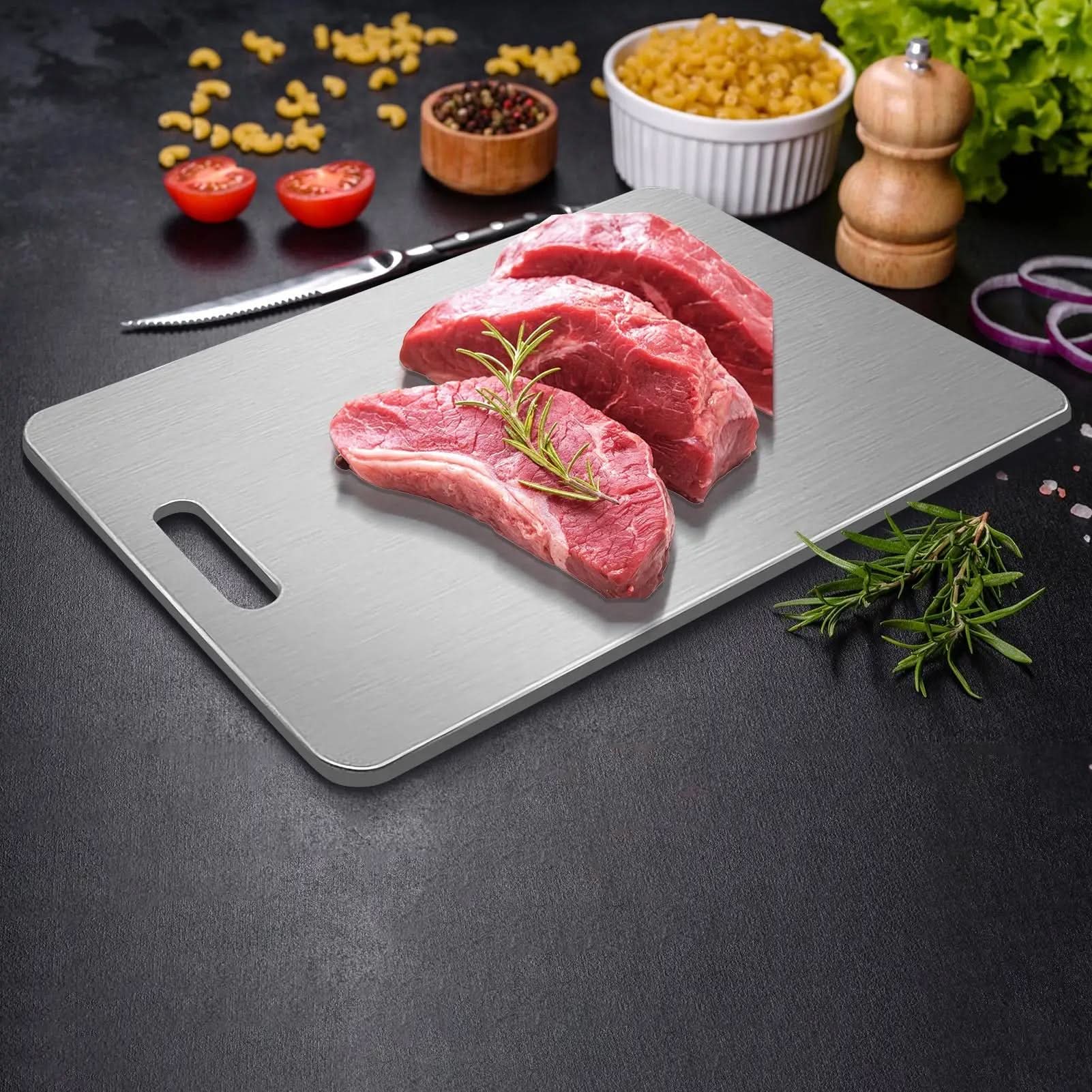 Wearclo | Stainless Steel Cutting Board for Professionals & Home Cooks