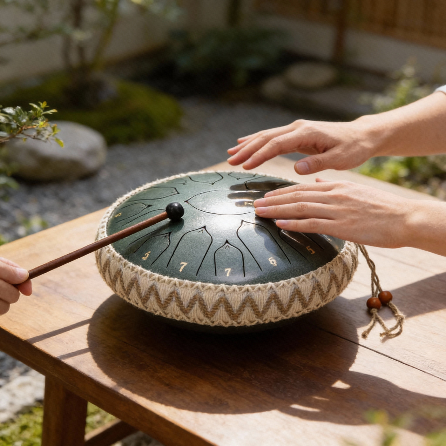 Wearclo | Steel Tongue Drum | Precision Tuning in C Major | Harmonic Overtone Resonance | Includes Mallets & Accessories | For Meditation & Sound Therapy