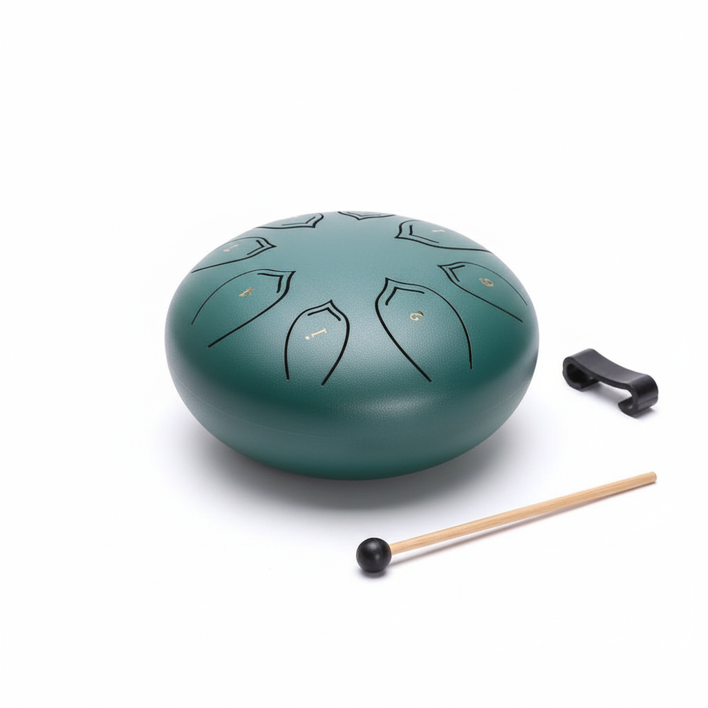 Wearclo | Steel Tongue Drum | Precision Tuning in C Major | Harmonic Overtone Resonance | Includes Mallets & Accessories | For Meditation & Sound Therapy