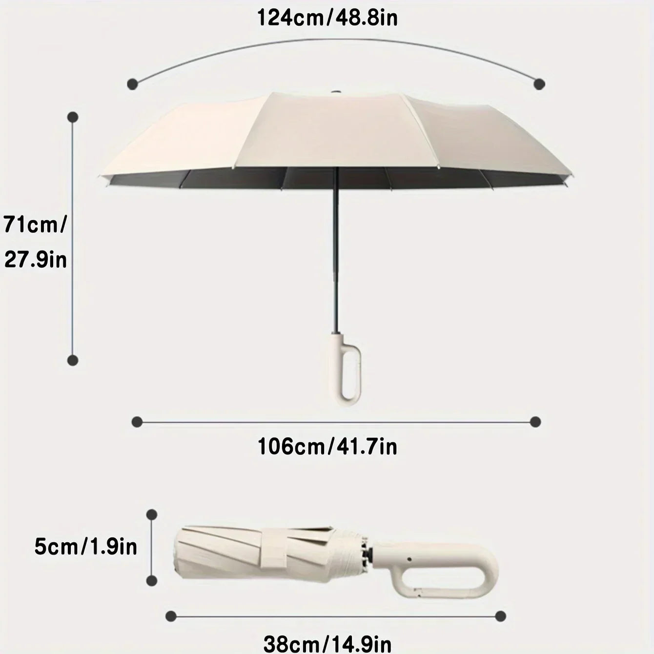Wearclo | StormGuard Pro Compact Umbrella