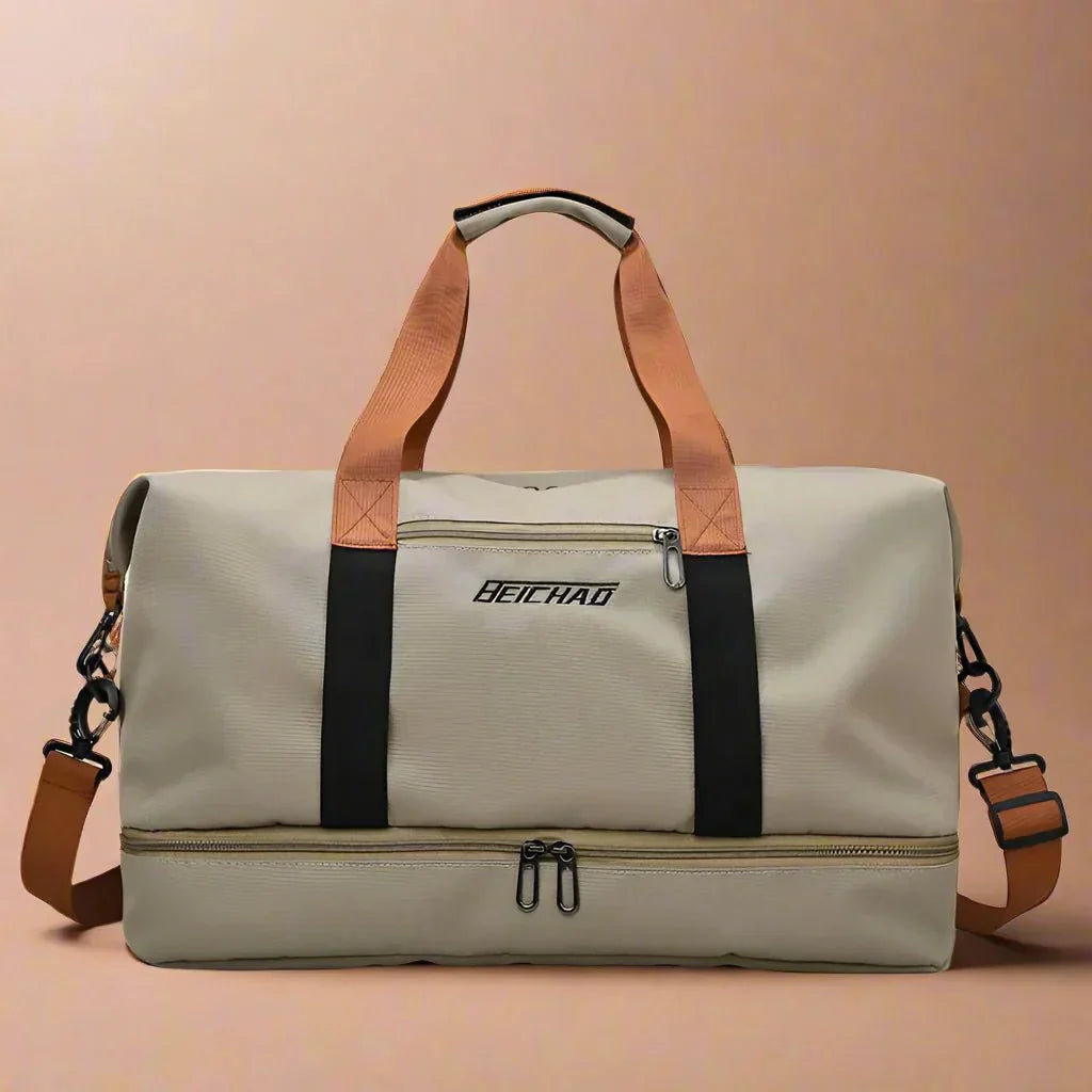 Wearclo | STRIDEGEAR – Waterproof Duffel Bag with Shoe Compartment & Dry-Wet Separation