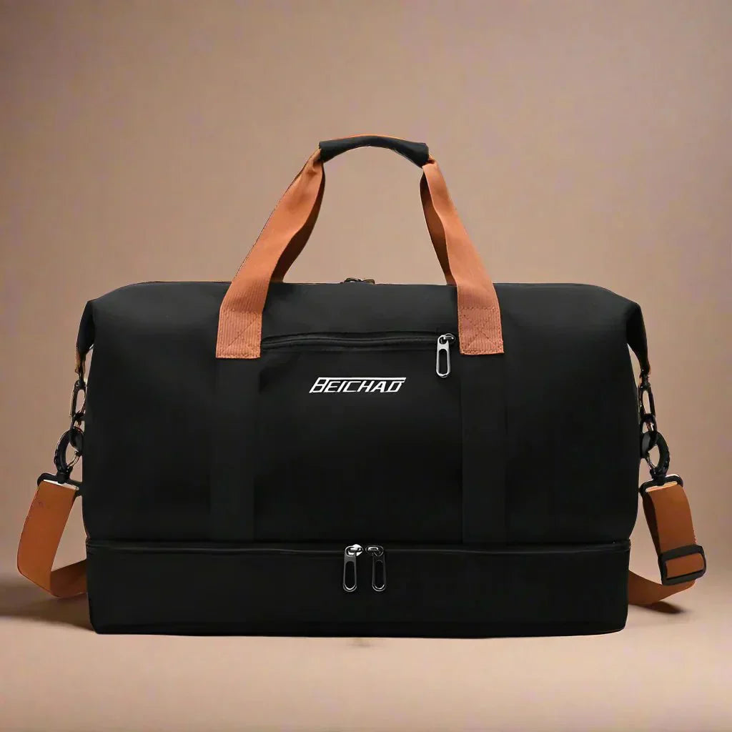 Wearclo | STRIDEGEAR – Waterproof Duffel Bag with Shoe Compartment & Dry-Wet Separation