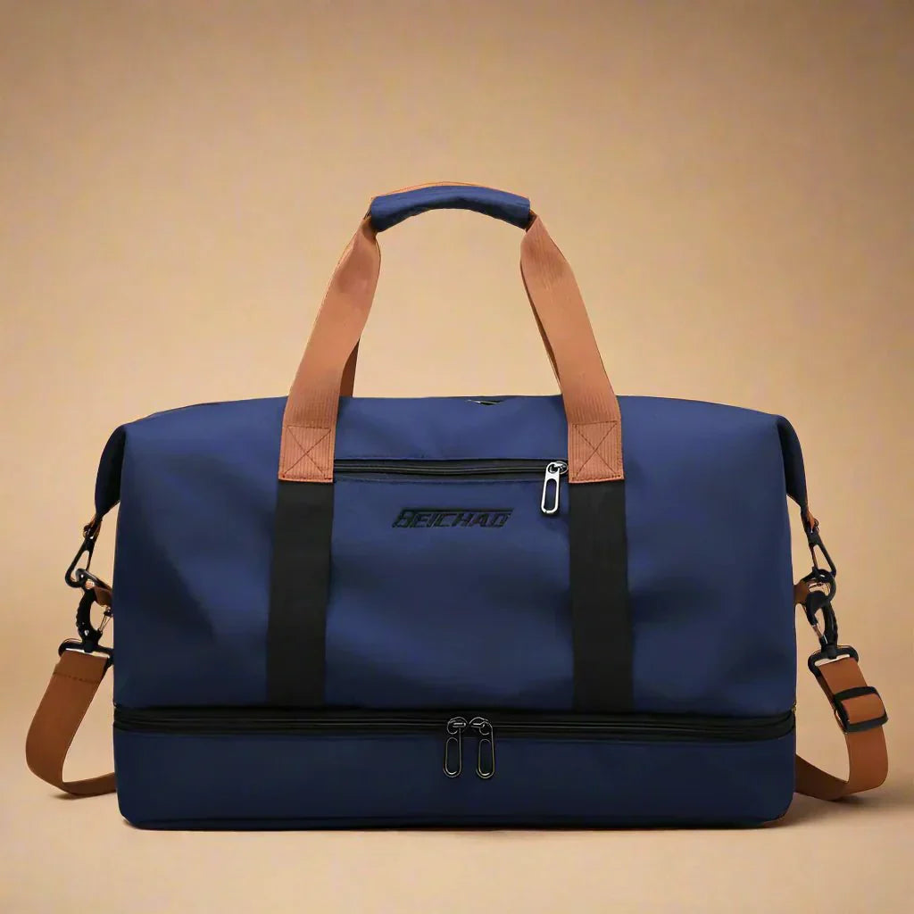 Wearclo | STRIDEGEAR – Waterproof Duffel Bag with Shoe Compartment & Dry-Wet Separation