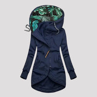 Wearclo | Women's Asymmetrical Zip Longline Hoodie