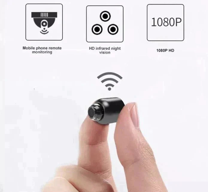 Wearclo | Super Small WiFi Surveillance Camera Night Vision IP Security Camera