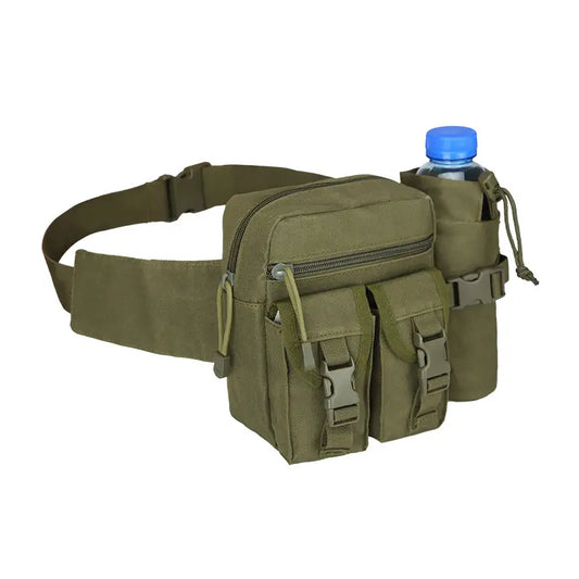 Wearclo | Tactical Fanny Pack with Water Bottle Holder