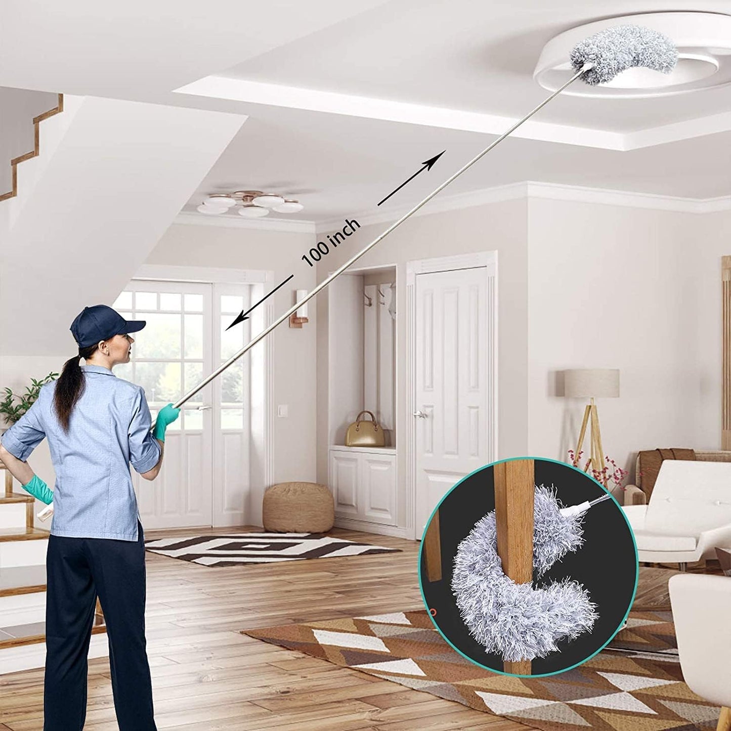 Wearclo | Telescopic Duster with Long Arm - Washable Duster