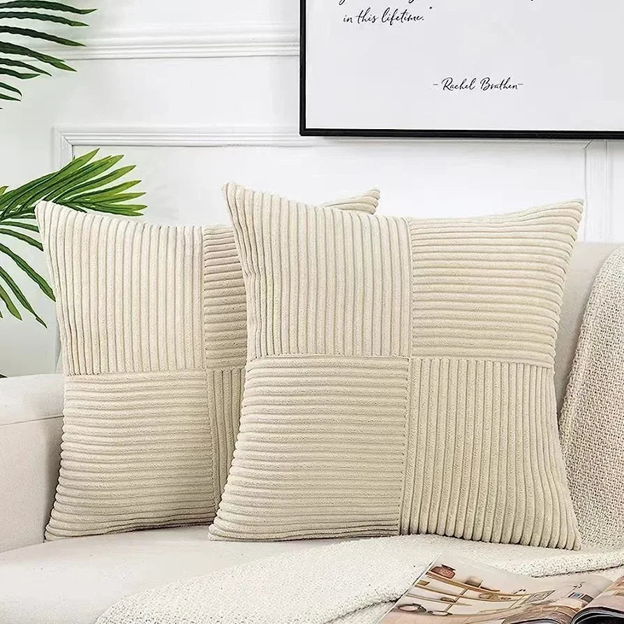 Wearclo | Textured Ribbed Cushion Cover