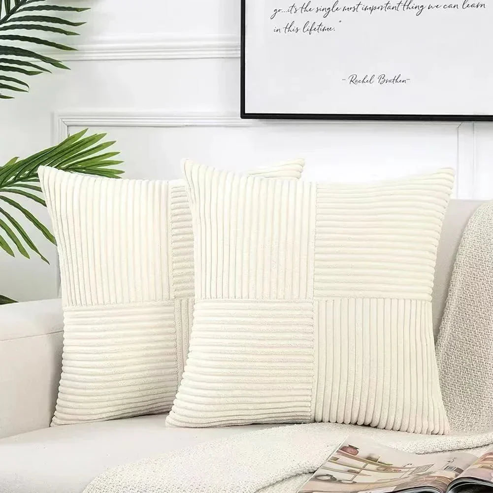 Wearclo | Textured Ribbed Cushion Cover