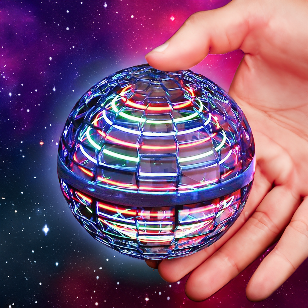 Wearclo | The Original Flying Orb Ball | Aerodynamic Flight Spinner with LED Effects | 360° Rotation & Boomerang Function | Shock-Resistant Housing & USB Fast Charging