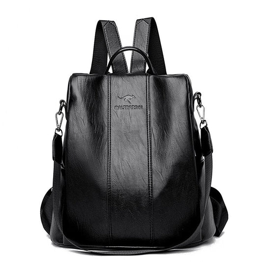 Wearclo | Theft-Proof Leather Backpack for Women in Vintage Style