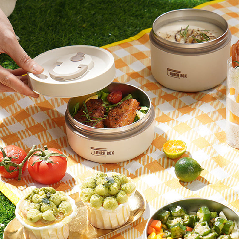 Wearclo | ThermoBox Multi-Layered Insulated Lunchbox with FREE Carry Bag