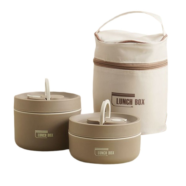 Wearclo | ThermoBox Multi-Layered Insulated Lunchbox with FREE Carry Bag
