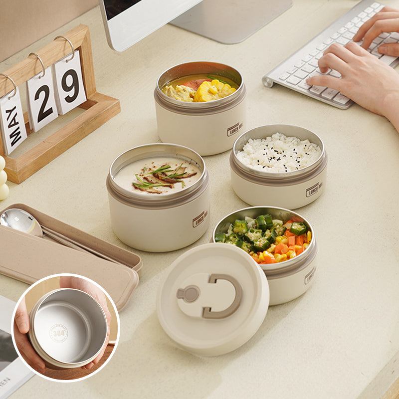 Wearclo | ThermoBox Multi-Layered Insulated Lunchbox with FREE Carry Bag
