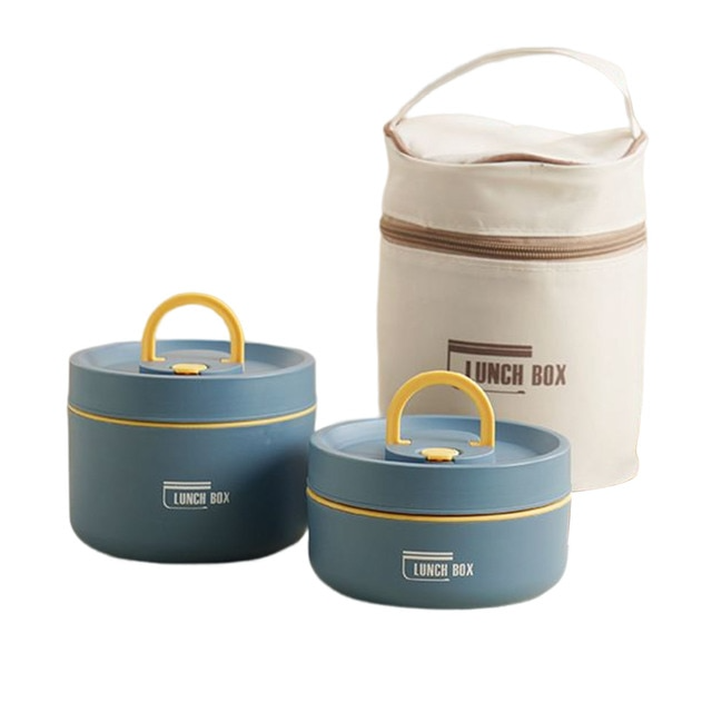 Wearclo | ThermoBox Multi-Layered Insulated Lunchbox with FREE Carry Bag