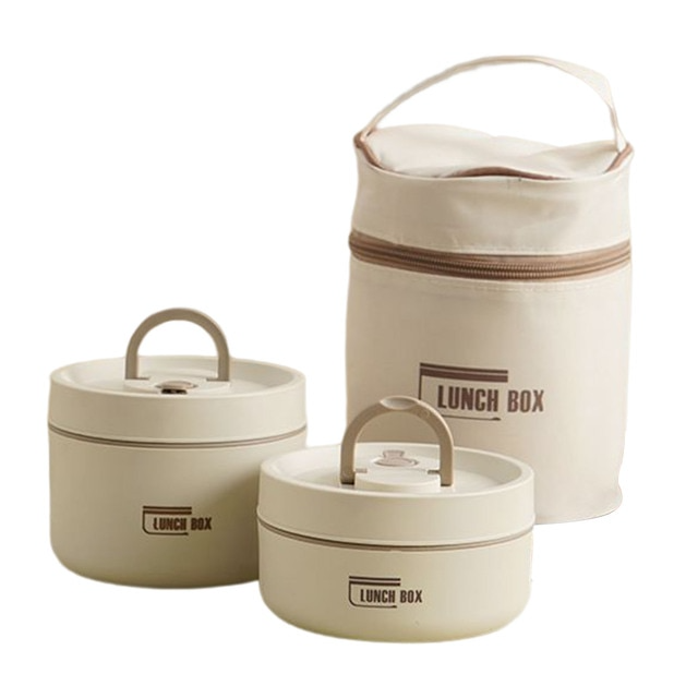 Wearclo | ThermoBox Multi-Layered Insulated Lunchbox with FREE Carry Bag