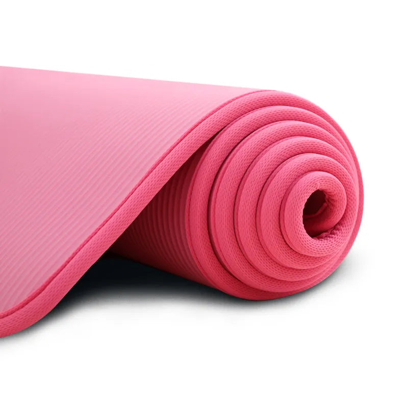 Wearclo | Thick Non-Slip Yoga Mat with Ribbed Texture