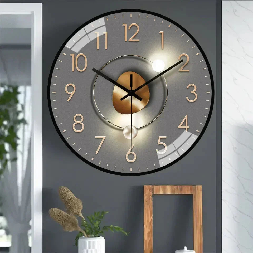 Wearclo | Timeless Whisper™ | Silent Classic Wall Clock | Noise-Free Design for Bedroom & Office Decor