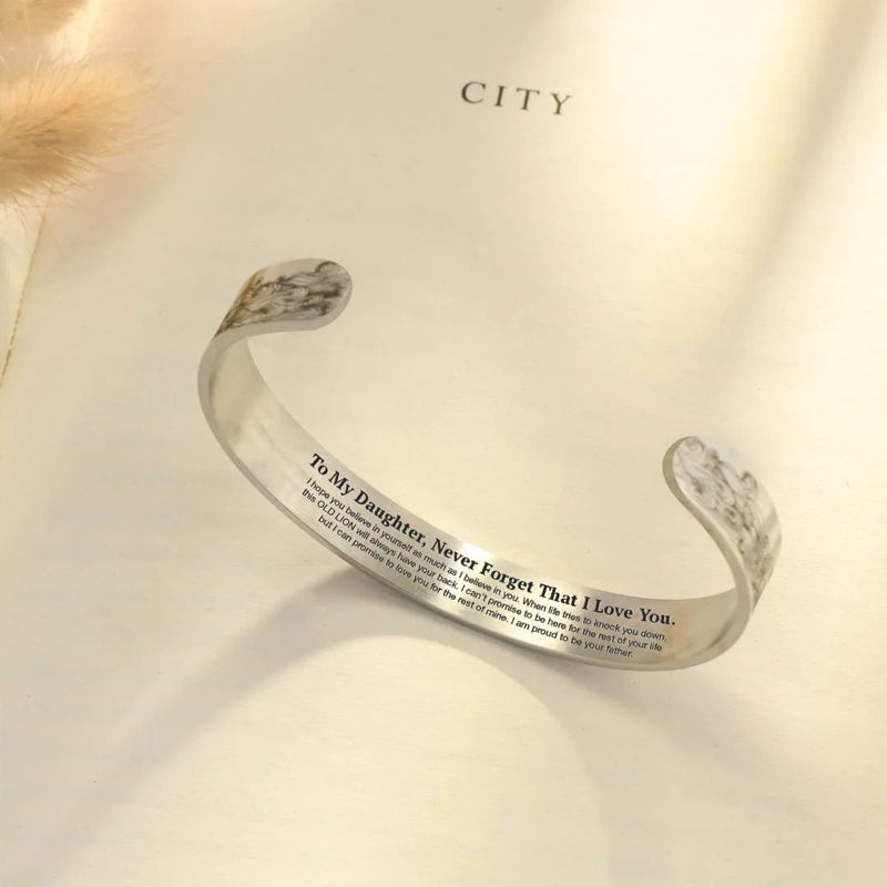 Wearclo | To My Daughter Proud of You Love Dad Bracelet