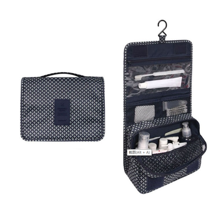 Wearclo Travel Cosmetic Bag | Waterproof & with Hook | Foldable & Padded | For Women & Men