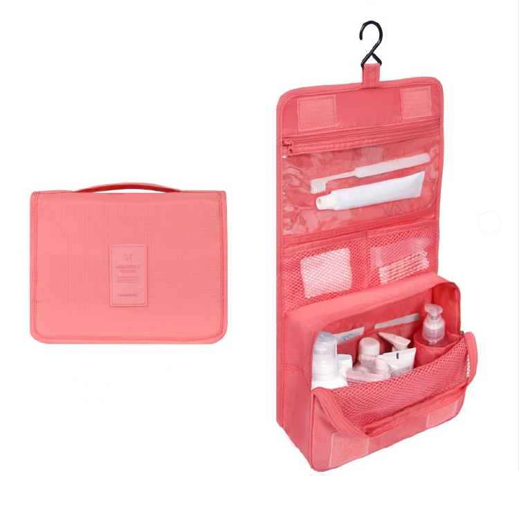 Wearclo Travel Cosmetic Bag | Waterproof & with Hook | Foldable & Padded | For Women & Men