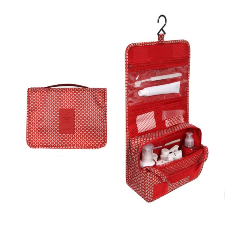 Wearclo Travel Cosmetic Bag | Waterproof & with Hook | Foldable & Padded | For Women & Men