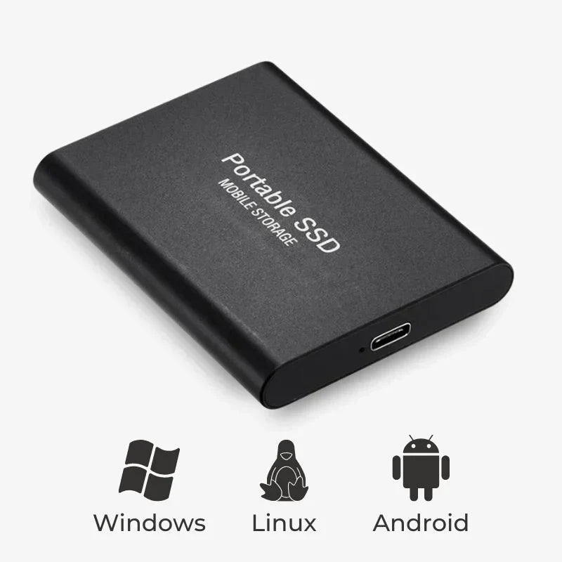 Wearclo | Ultra Fast External SSD – Portable Storage USB 3.1 (Up to 128GB)