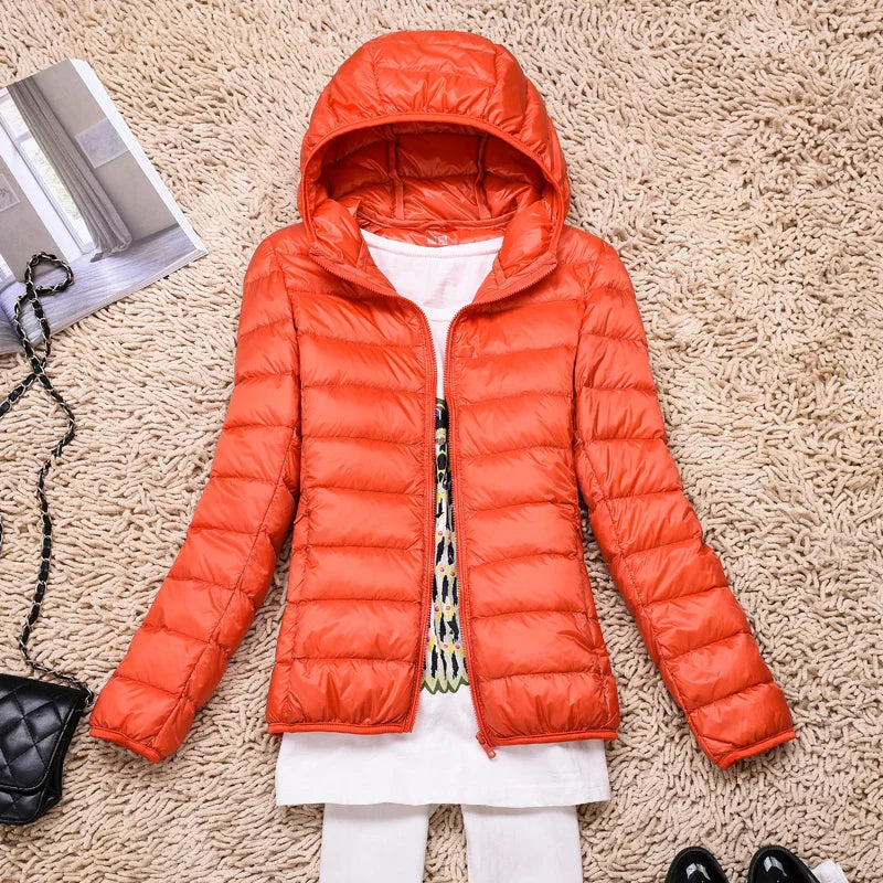 Wearclo | Ultralight Women's Down Jacket with Hood
