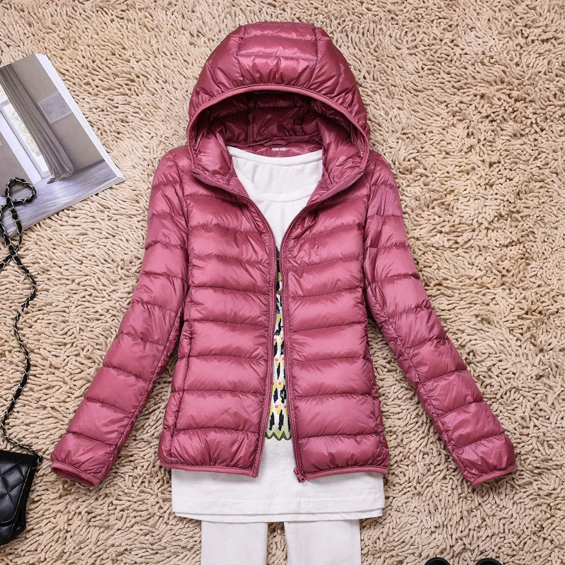 Wearclo | Ultralight Women's Down Jacket with Hood