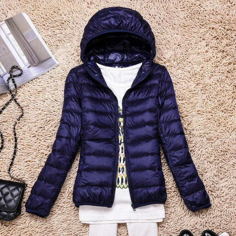 Wearclo | Ultralight Women's Down Jacket with Hood