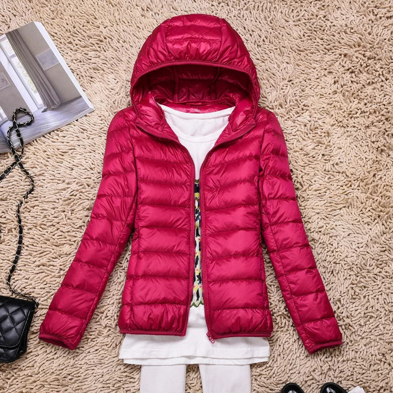 Wearclo | Ultralight Women's Down Jacket with Hood