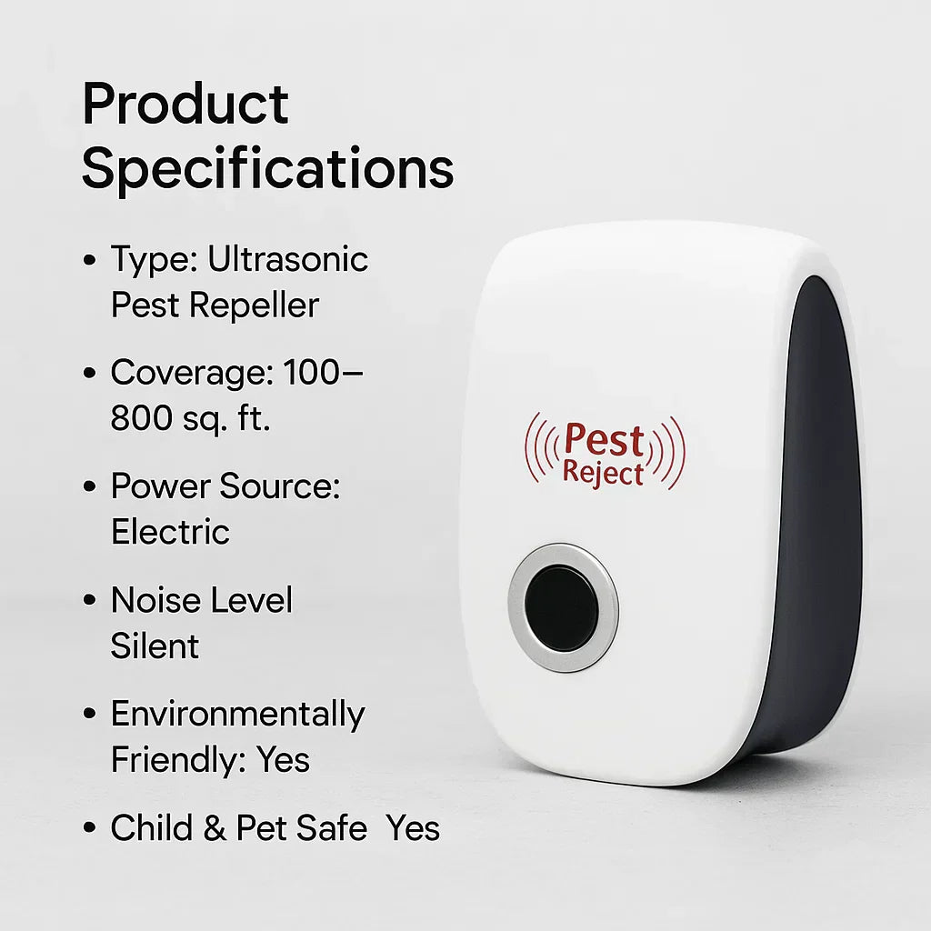 Wearclo | Ultrasonic Squirrel Repeller Device - Effective Pest Control to Deter Squirrels in 48 Hours for Gardens & Yards